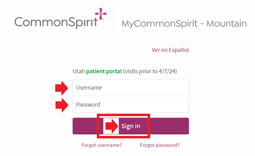 MyCenturaHealth Patient Portal Login